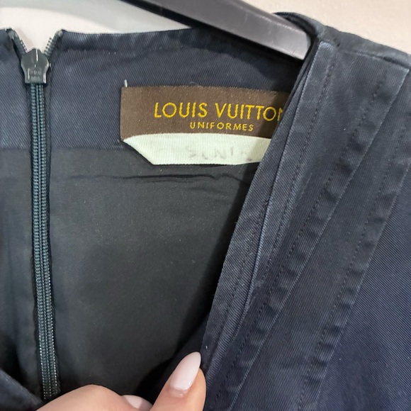 Luis Vuitton Navy Cotton Uniform Dress - Picture 6 of 6